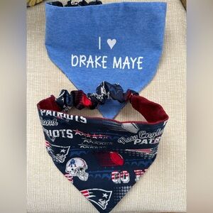 New England Patriots Scrunchie Dog Bandanas